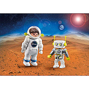 Astronaut with Robot