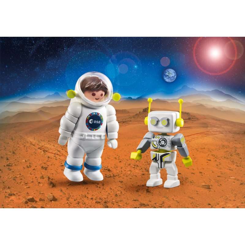 Astronaut with Robot