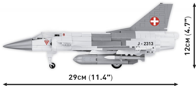 Constructor - COBI Mirage III S Swiss AIR Force, 453 parts