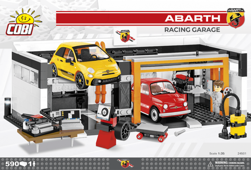 Constructor - COBI Abarth Racing Garage, 590 pieces