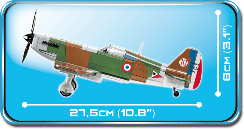 Constructor - COBI Dewoitine D.520, 283 parts