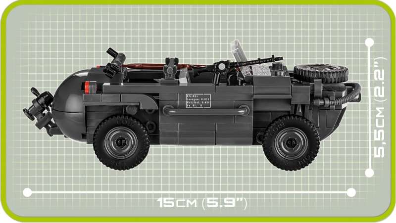 Constructor - COBI VW Type 166 Schwimmwagen, 200 parts