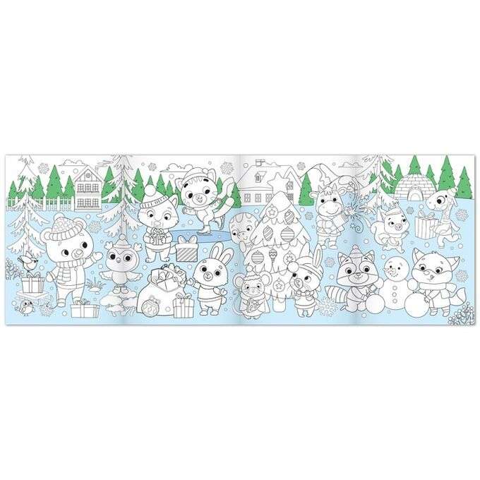 Friendly New Year. New Year Coloring Book