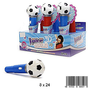 Musical toy - football with a microphone