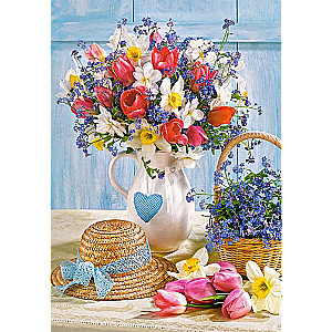 Puzzle Spring in Flower Pot 500 pcs