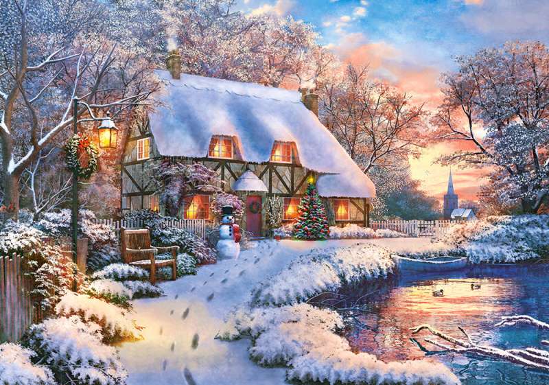 Puzzle Winter Cottage 500 pcs