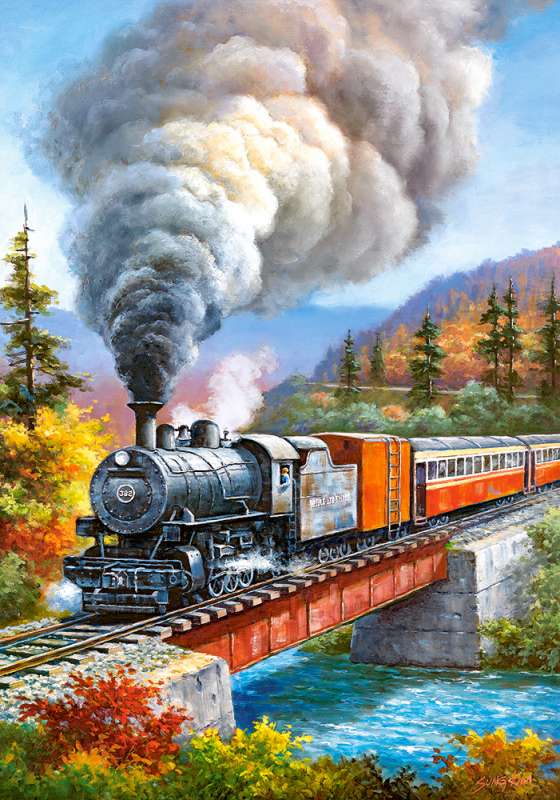 Puzzle Train Crossing 500 pieces