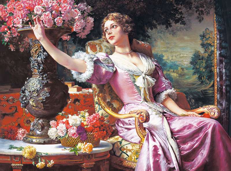 Puzzle Copy of Lady in Purple Dress, W.Czachórski 3000 pieces