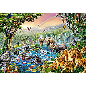 500 Piece Puzzle CASTORLAND Waterfall in the Jungle
