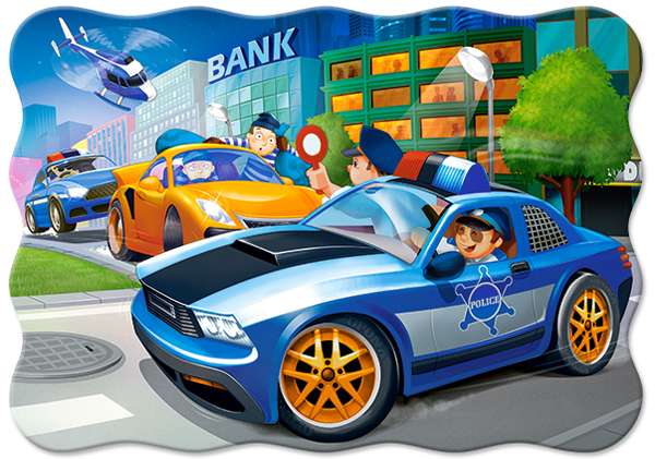 Puzzle Police Chase 30 pieces