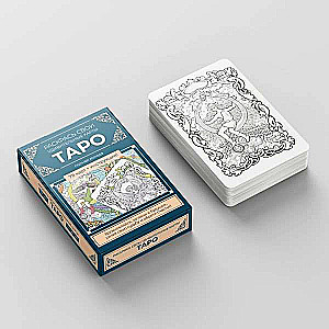 Карты Таро. Набор карт для раскрашивания сине-бежевый