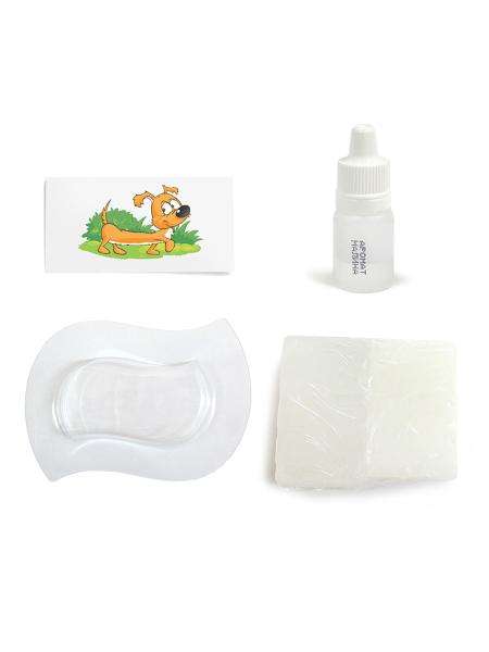 Soap handmade with picture (raspberry scent)