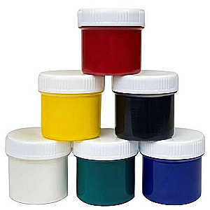 Pirkstu krāsas 6 krāsas (40 ml)
