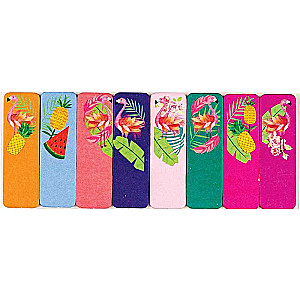 Sticky Notes-Index FLAMINGO, papier, 8 Farben, 50x15mm, 15 Blätter