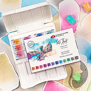 Watercolor Set Pastel Colors, 12 pcs x 2.5 ml