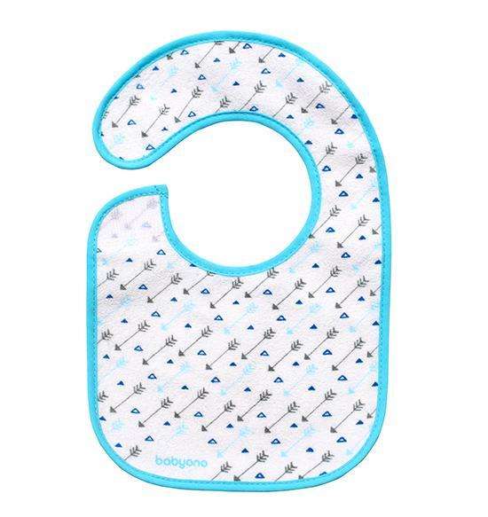 BABYONO Нагрудник махровый I EAT AND I GROW