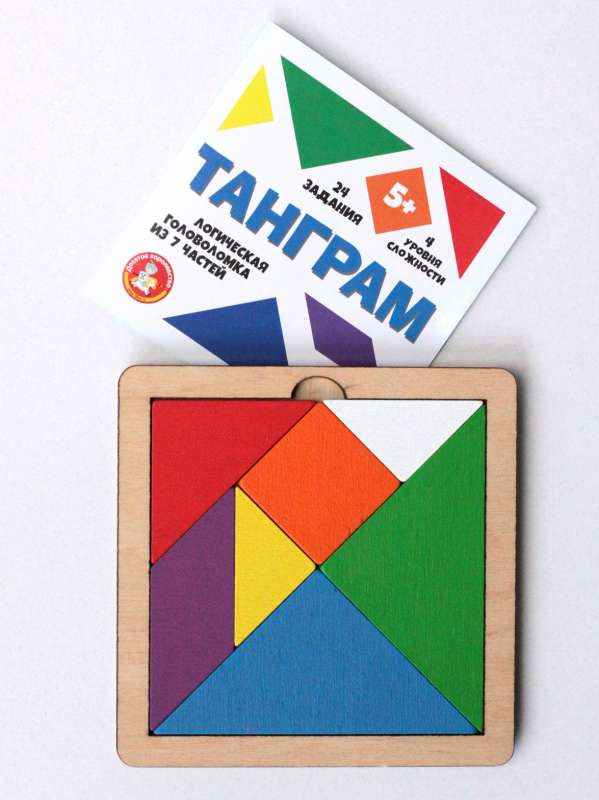 Medinė galvosūkis žaidimas Tangram