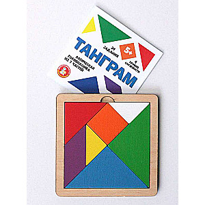 Medinė galvosūkis žaidimas Tangram