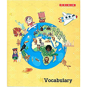 Тетрадь-словарь 36 страниц, с двумя верт. линиями