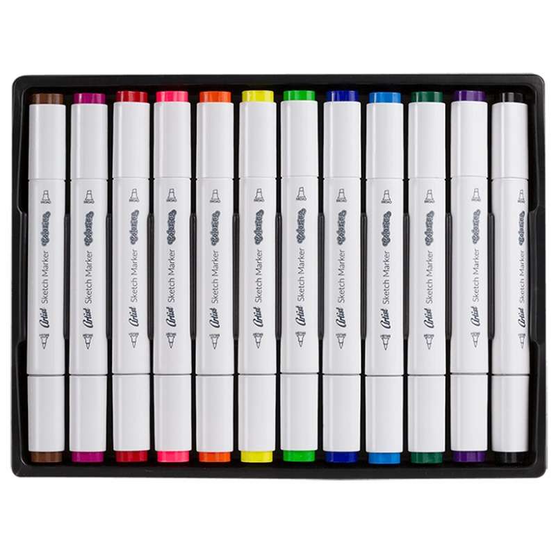 COLORINO marķieri zīmēšanai, 12 krāsas