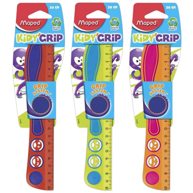 MAPED Kidy'Grip Ruler 20 cm