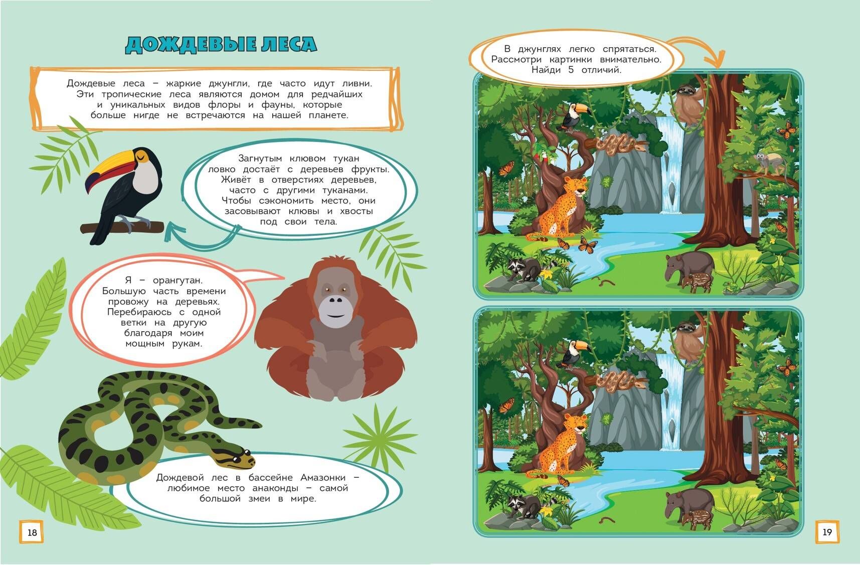 In the Animal World. Games, Mazes, and Amazing Facts