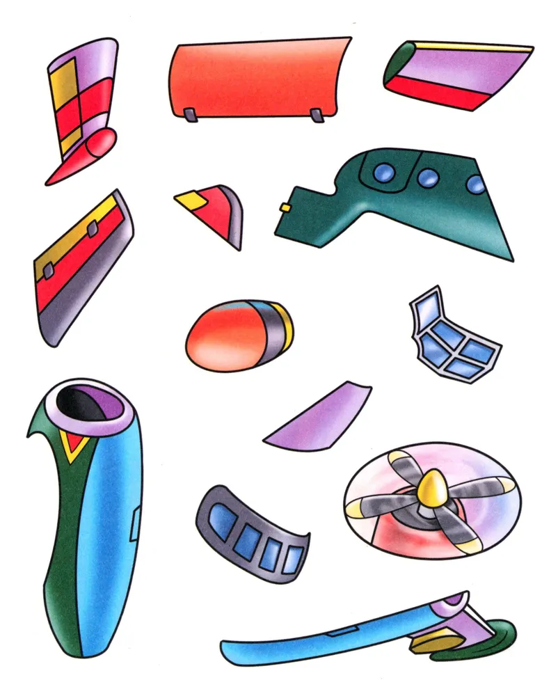 Applications for toddlers aged 3-5 years. Airplanes