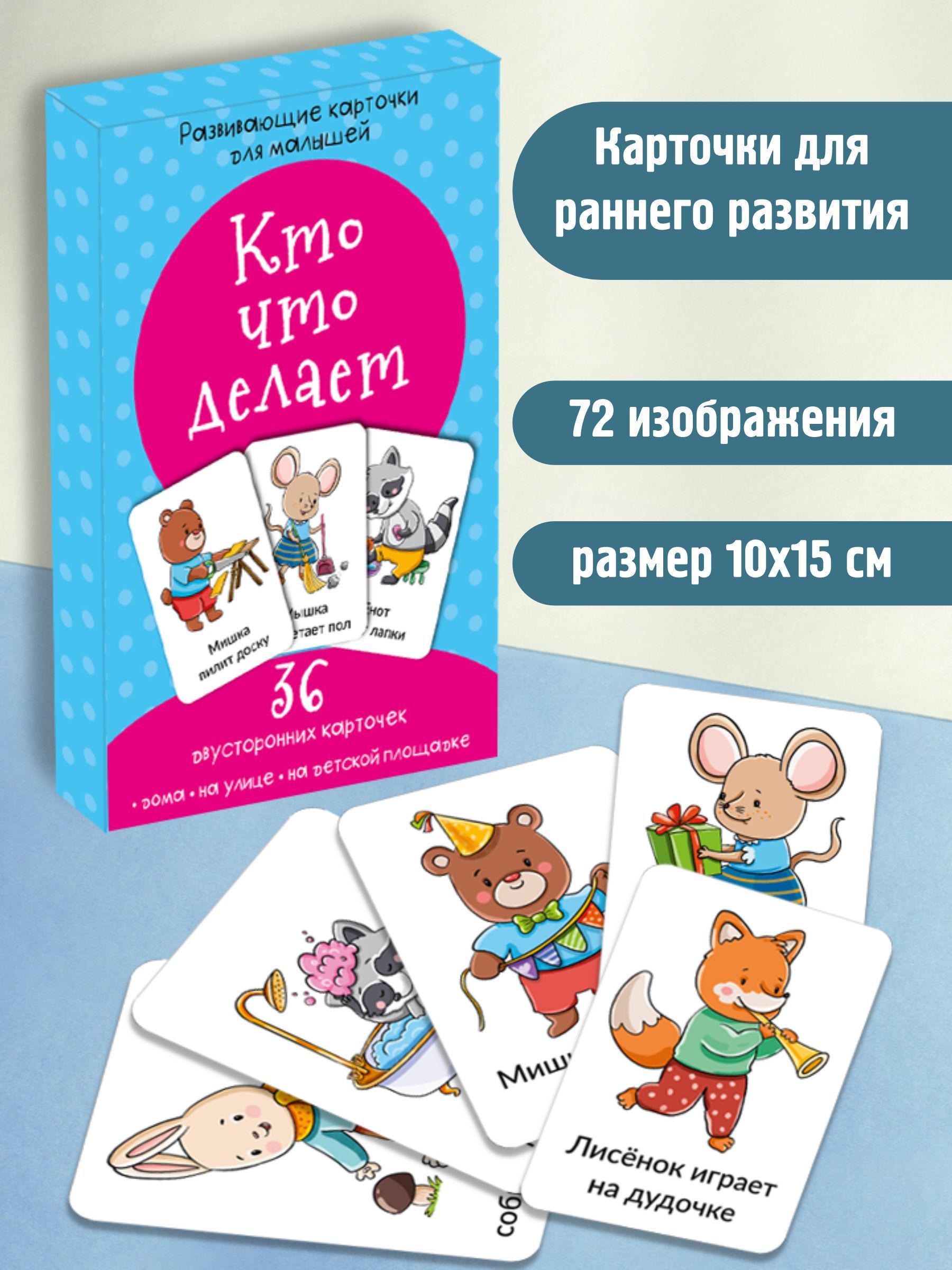 Set of Cards. Who Does What