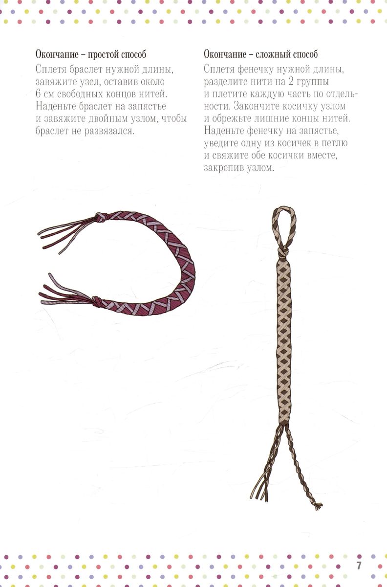 Bijouterie. Learn to weave bracelets and friendship bands from threads