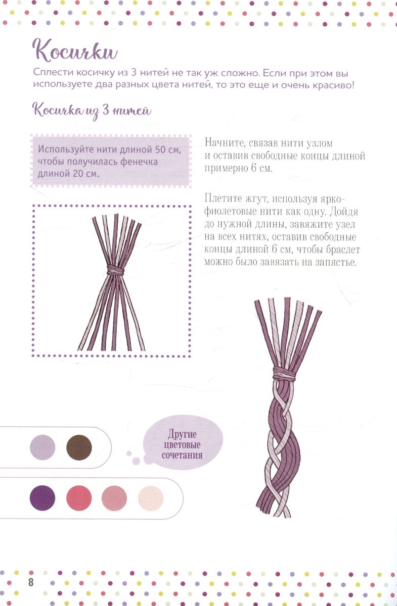 Bijouterie. Learn to weave bracelets and friendship bands from threads
