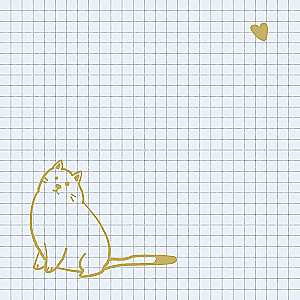 Notebook with Cats. Warm Cats Fulfill Dreams (blue)