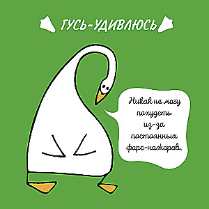 Cool Notebook with Geese (Yellow-Mint)