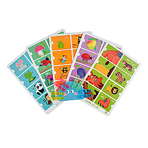 IQ Reusable Cards with Clips. Funny Animals