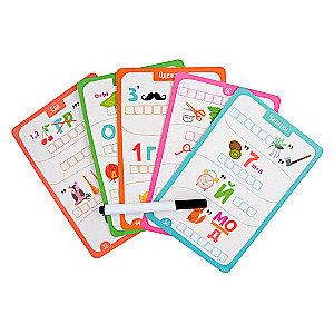 IQ Reusable cards with a marker. Fun rebuses