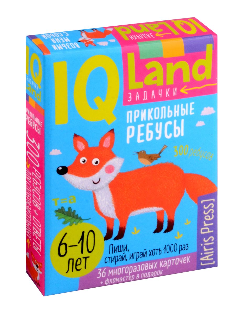 IQ Reusable cards with a marker. Fun rebuses