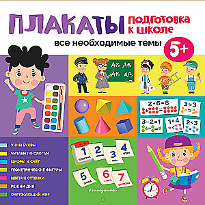 Posters. Preparation for School. All Necessary Topics