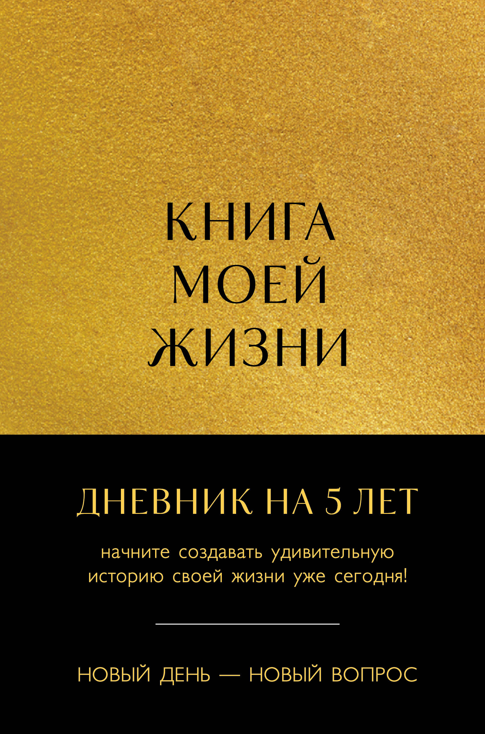 The Book of My Life. 5-Year Diary Fivebook Maxi, Gold