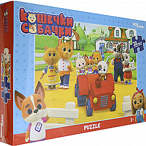Mosaic puzzle 35 MAXI Kittens and Puppies