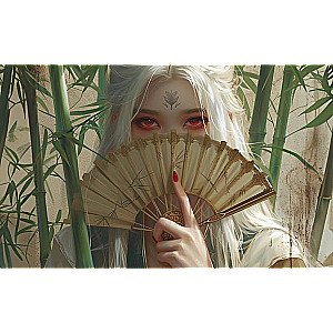 Cardholder. Manhua. Princess with a Fan