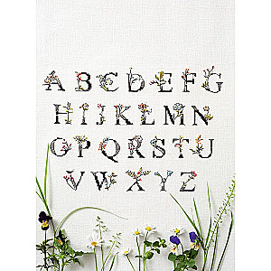 French Cross Stitch. Floral Fantasies by Hélène Le Berre.