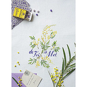 French Cross Stitch. Floral Fantasies by Hélène Le Berre.