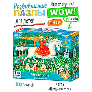 IQ Puzzle with Differences: Fairy Princess.