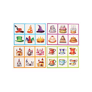 Plastic Lotto for Toddlers: In the Wizard's Castle. Matching Silhouettes