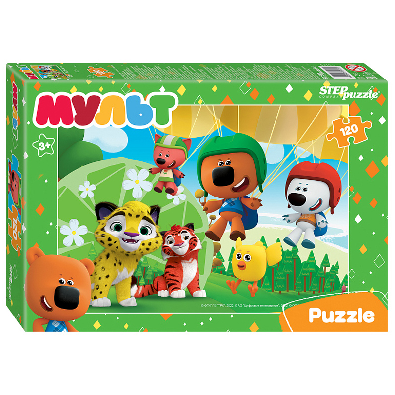 Puzzle 120 Cartoon. Mi-mi-mishki. Fairy Patrol and others, 1 pc., mix