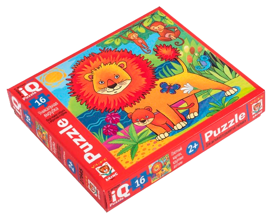 IQ Puzzle MAXI 16 pcs. Lion in Hot Africa