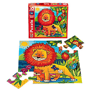 IQ Puzzle MAXI 16 pcs. Lion in Hot Africa