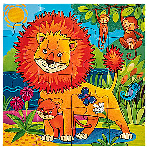 IQ Puzzle MAXI 16 pcs. Lion in Hot Africa