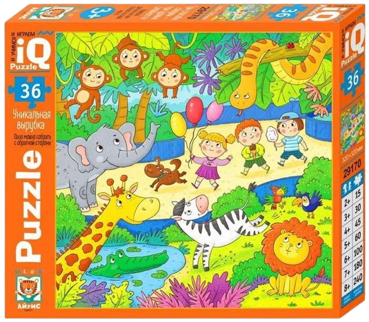 IQ Puzzle for Toddlers 36 pcs. Here is the Zoo