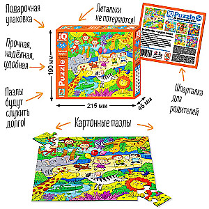 IQ Puzzle for Toddlers 36 pcs. Here is the Zoo