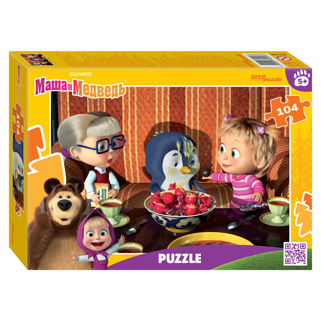 Puzzle 104 Masha and the Bear